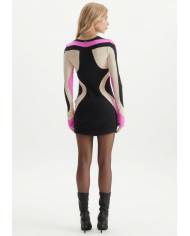Vestido Lanca Perfume recortes