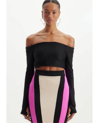 Top+falda Lanca Perfume cropped