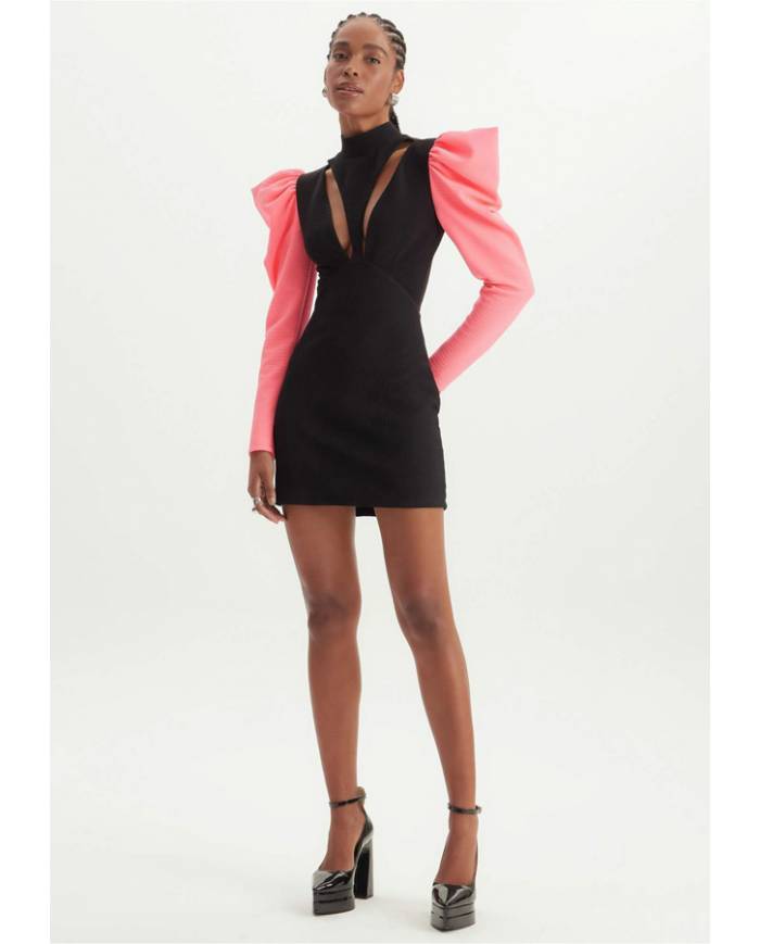Vestido Lanca Perfume gola alta
