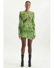Vestido Lanca Perfume cut off asimetrico