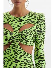 Vestido Lanca Perfume cut off asimetrico
