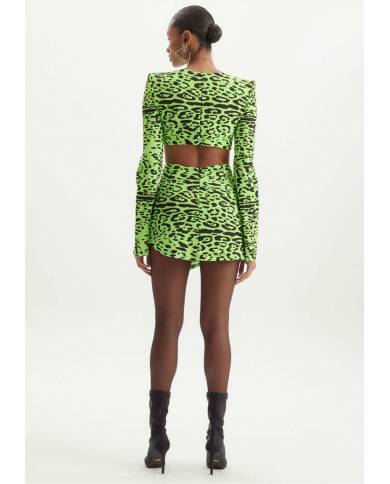 Vestido Lanca Perfume cut off asimetrico