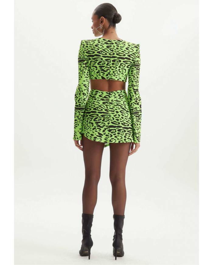 Vestido Lanca Perfume cut off asimetrico