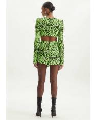 Vestido Lanca Perfume cut off asimetrico