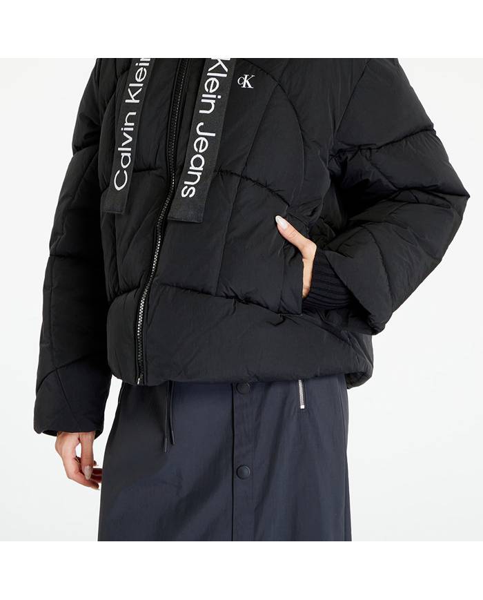 Chaquetón Calvin Klein logo drawstring