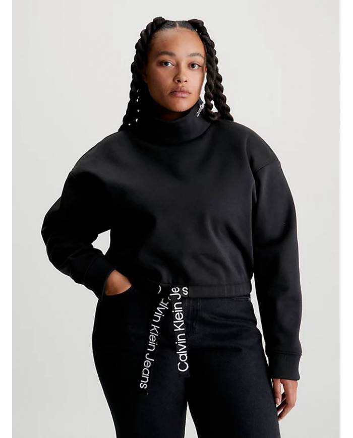 Sudadera Calvin Klein cropped logo
