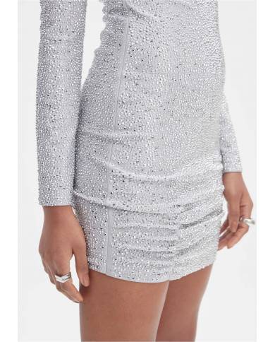 Vestido Lanca Perfume ombreira shine