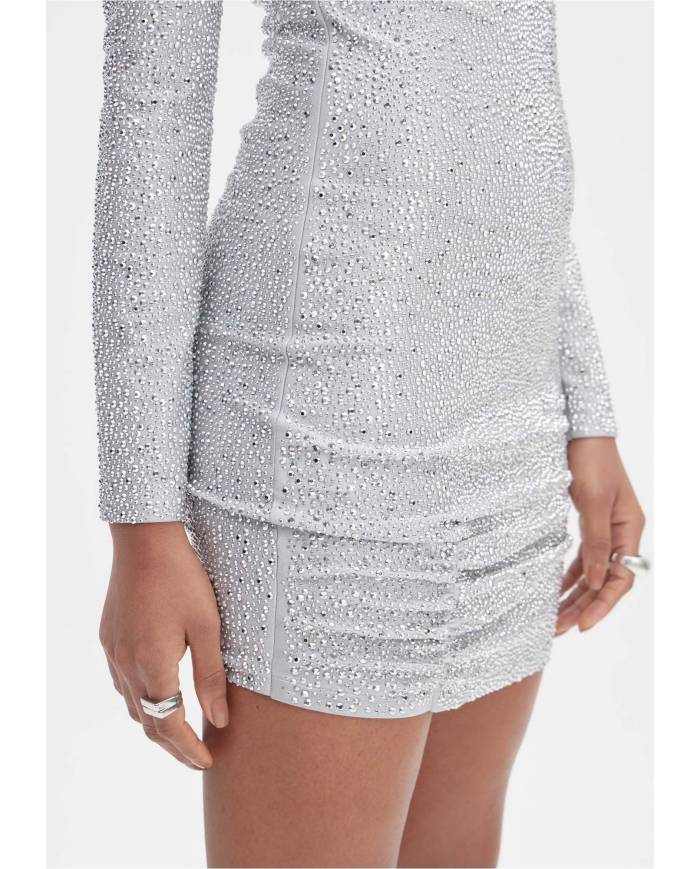 Vestido Lanca Perfume ombreira shine