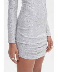 Vestido Lanca Perfume ombreira shine