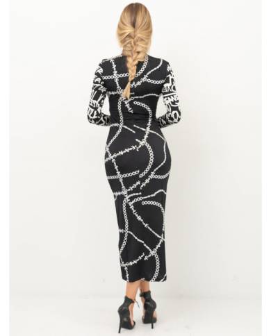 Vestido Versace Couture print necklace