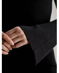 Vestido Calvin Klein logo intarsia