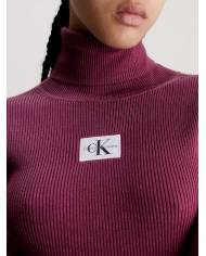 Jersey Calvin Klein ribbed turtleneck
