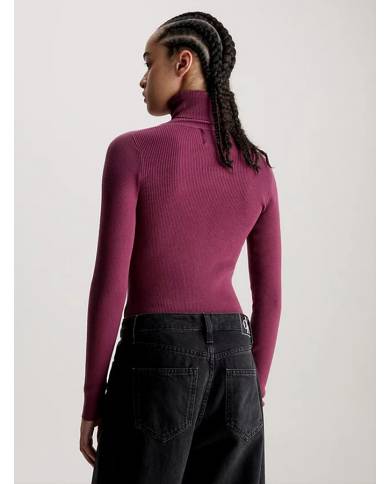 Jersey Calvin Klein ribbed turtleneck