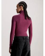 Jersey Calvin Klein ribbed turtleneck