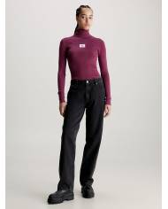 Jersey Calvin Klein ribbed turtleneck