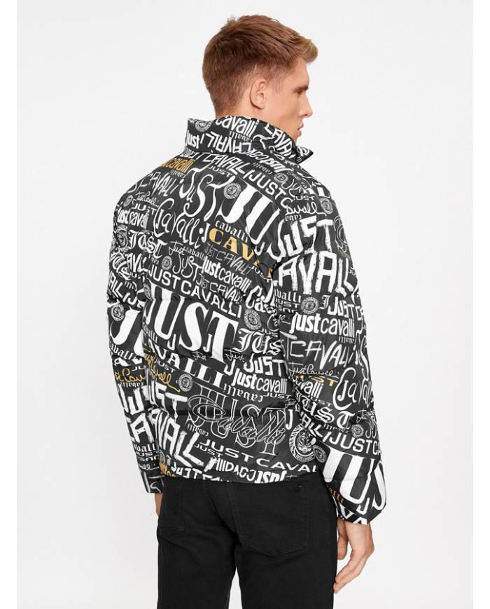 Chaqueton Just Cavalli print lettering nylon