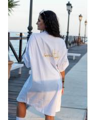 Camiseta Dara Caro Maktüb oversize