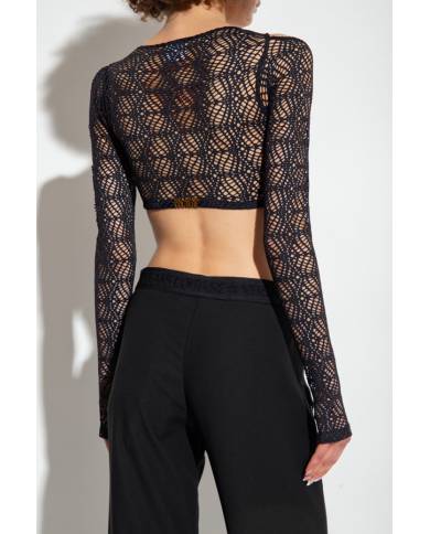 Top Versace Couture bare shouder net