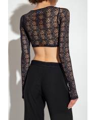 Top Versace Couture bare shouder net