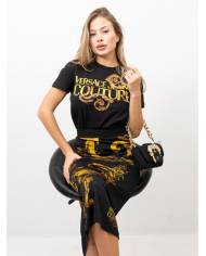 Camiseta Versace Couture logo watercolor