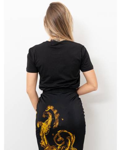Camiseta Versace Couture logo watercolor
