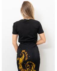 Camiseta Versace Couture logo watercolor