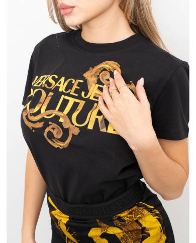 Camiseta Versace Couture logo watercolor