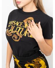 Camiseta Versace Couture logo watercolor