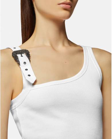 Top Versace Couture buckle-embellished