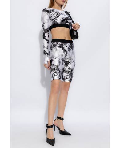 Biker Versace Couture watercolor barroque