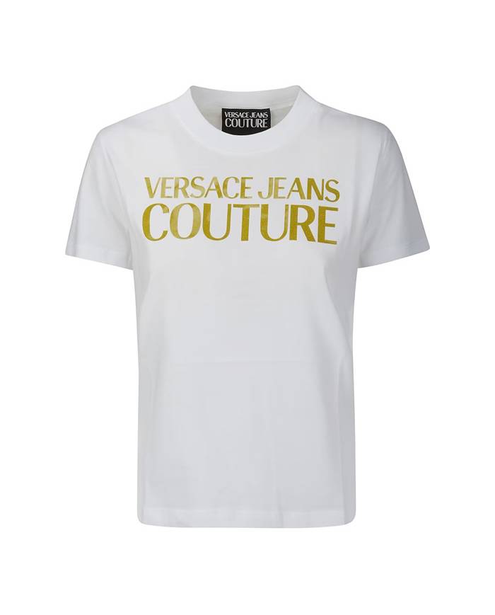 Camiseta Versace Couture logo gummy glitter
