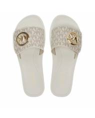 Chancla Michael Kors logo charm