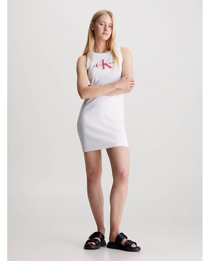 Vestido Calvin Klein monologo ribbed