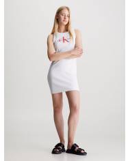 Vestido Calvin Klein monologo ribbed