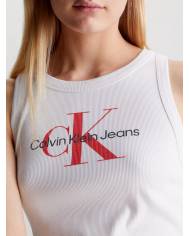 Vestido Calvin Klein monologo ribbed