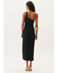 Vestido Lanca Perfume midi lateral vazada