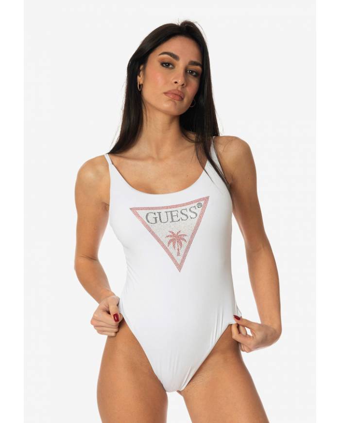 Bañador Guess rhinestone triangle