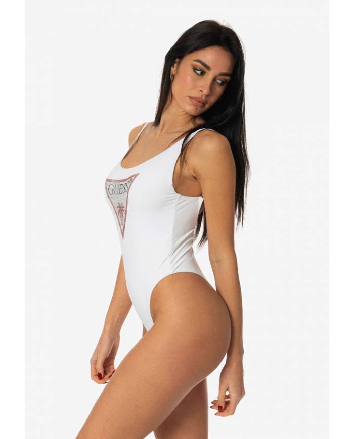 Bañador Guess rhinestone triangle