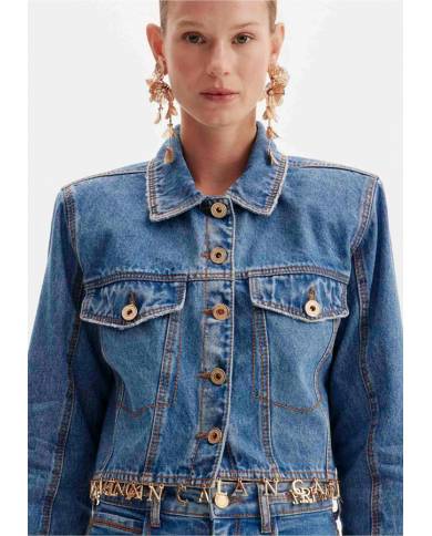 Chaqueta Lanca Perfume Truncker beads