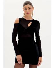 Vestido Lanca Perfume Braided velvet