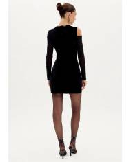 Vestido Lanca Perfume Braided velvet