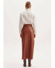 Falda Lanca Perfume super midi with eyelets