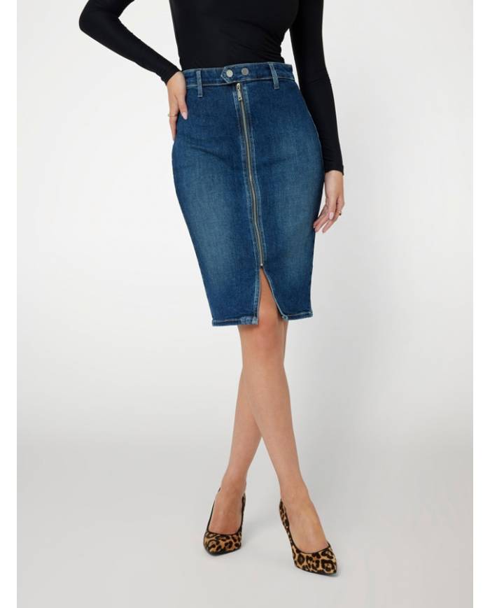Falda Guess full zip midi