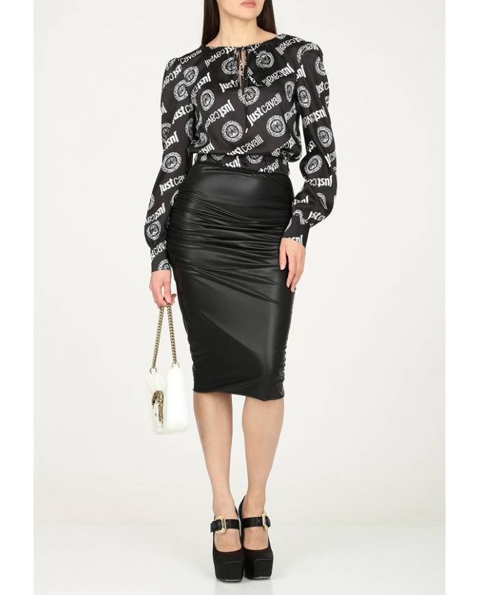 Blusa Just Cavalli print logo tigre