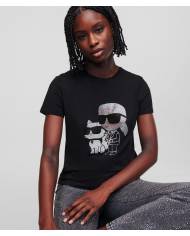 Camiseta Karl Lagerfeld Rhinestones Ikonik