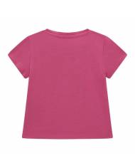 Camiseta Guess Kids golden G logo whith flower baby
