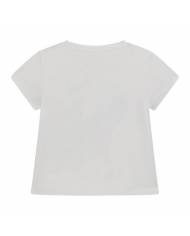 Camiseta Guess Kids golden G logo whith flower baby