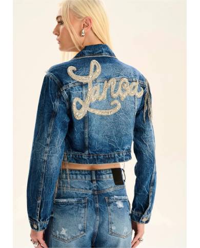 Chaqueta Lanca Perfume Glitter back logo