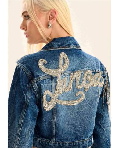 Chaqueta Lanca Perfume Glitter back logo