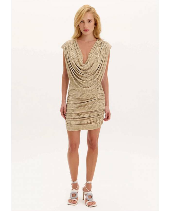 Vestido Lanca Perfume brilliant stones